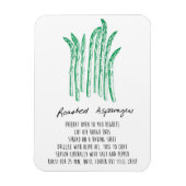 Roastes Asparagus Recipe Magnet (Vertikal)