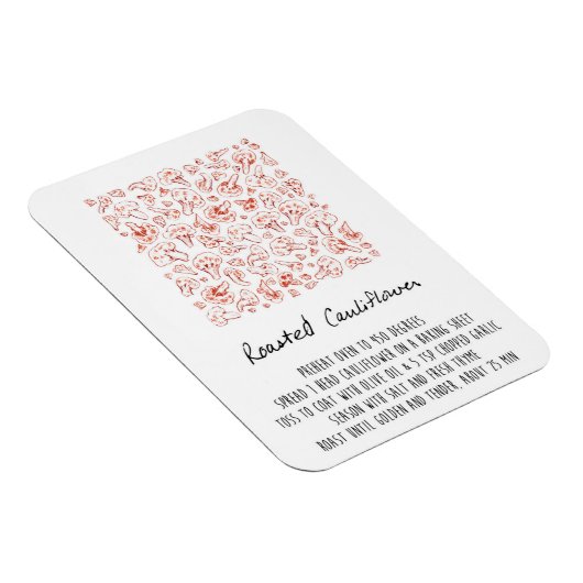 Roastes Blumenzapfel Magnet (Rechte Seite)