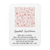 Roastes Blumenzapfel Magnet (Vertikal)