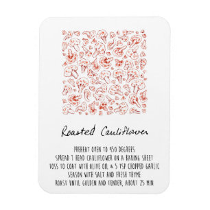 Roastes Blumenzapfel Magnet