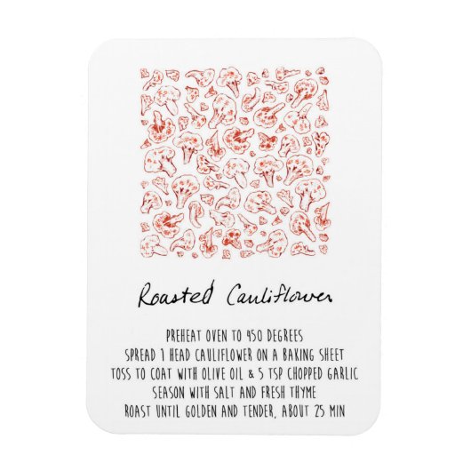 Roastes Blumenzapfel Magnet (Vertikal)