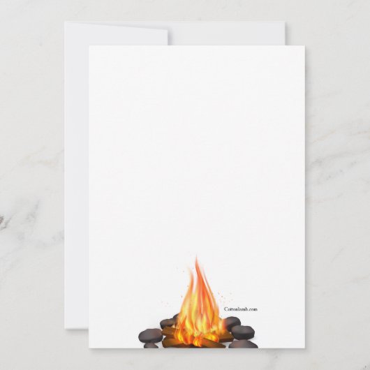 Roasting Marshmallows Einladung (Rückseite)