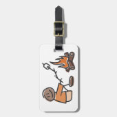Roasting Marshmallows Gepäckanhänger (Vorderseite vertikal)