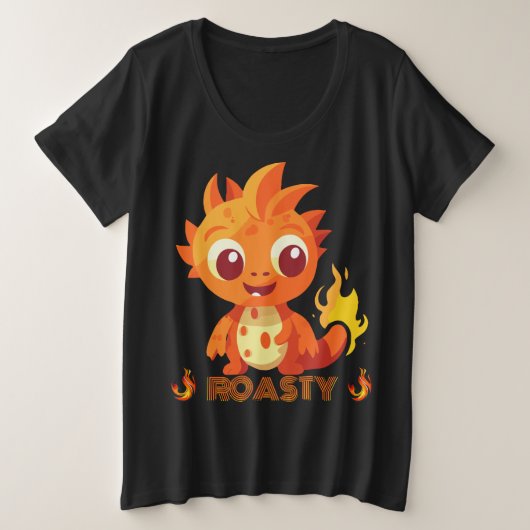 ROASY GROßE GRÖßE T-Shirt (Design vorne)