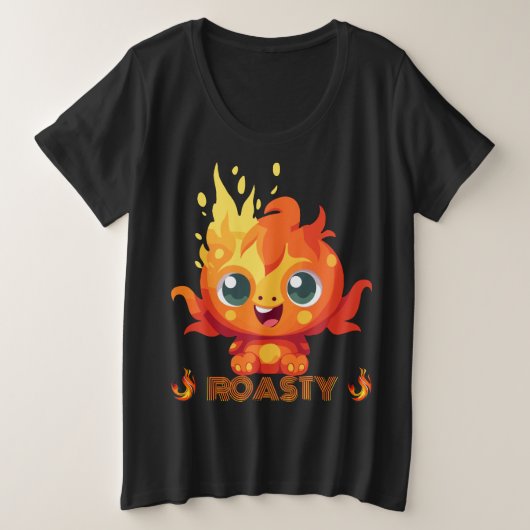 ROASY GROßE GRÖßE T-Shirt (Design vorne)