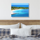Roatan Beach umhüllte Canvas Print Leinwanddruck (Insitu (Schlafzimmer))