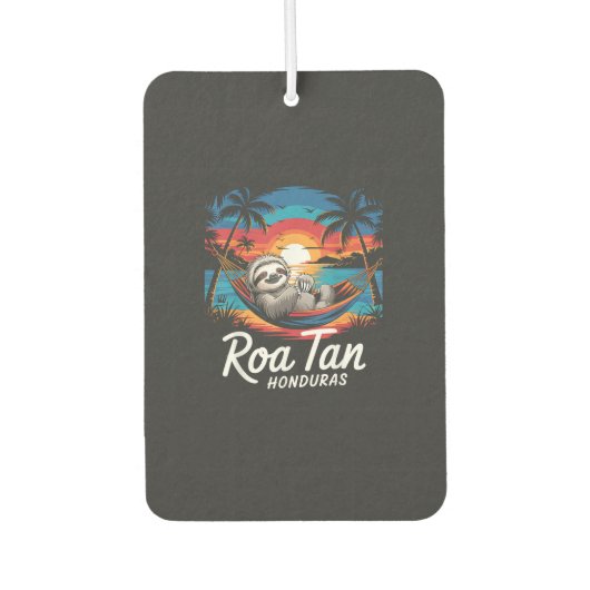 Roatan-Faultier, Roatan-Honduras-Faultier, Roatan- Autolufterfrischer (Vorderseite)