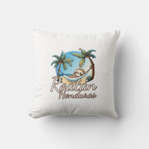 Roatan Faultier Tierliebhaber Für Männer Frauen Ki Kissen