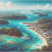 Roatan Honduras 3 Inch Vinyl Sticker (Vorderseite)
