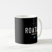 Roatan Honduras Beach Waves Kaffeetasse (VorderseiteRechts)