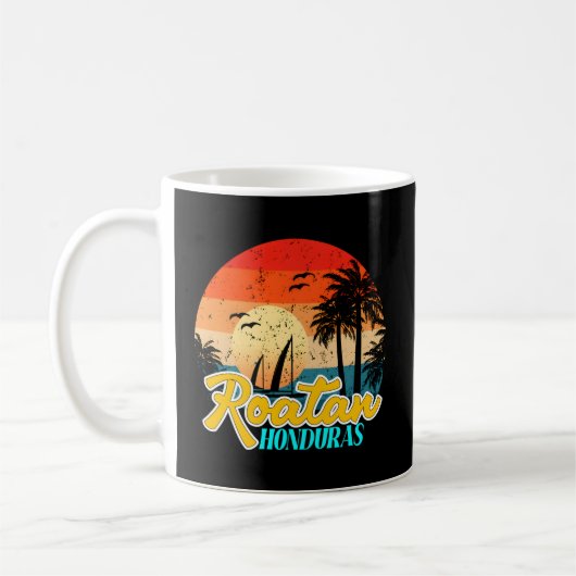 Roatan Honduras Caribbean Islands Roatan Beach Kaffeetasse (Links)