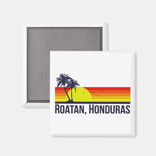 Roatan Honduras Magnet (Vorderseite/Rückseite)