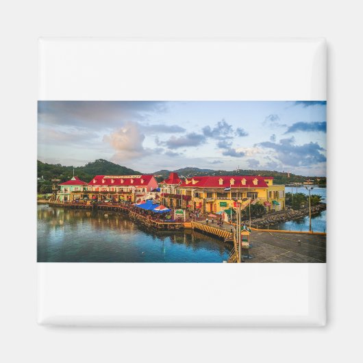 Roatan Honduras Port Magnet (Vorne)