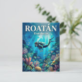 Roatán Honduras Postkarte (Stehend Vorderseite)