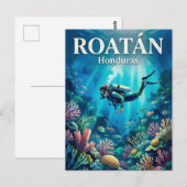 Roatán Honduras Postkarte (Vorne/Hinten)