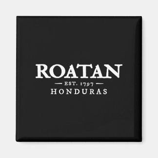 Roatan Honduras Retro-Brief Herren-Urlaub Magnet