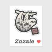 Roatan Honduras Sloth, Roatan Sloth, Roatan  Aufkleber (Blatt)