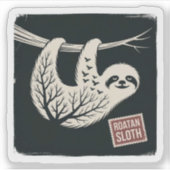 Roatan Honduras Sloth, Roatan Sloth, Roatan  Aufkleber (Vorderseite)