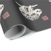 Roatan Honduras Sloth, Roatan Sloth, Roatan Geschenkpapier (Rolleneckpunkt)