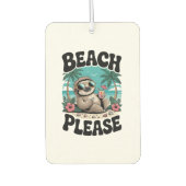 Roatan Honduras Sloth Summer Autolufterfrischer (Vorderseite)