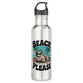 Roatan Honduras Sloth Summer Edelstahlflasche (Vorderseite)