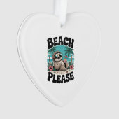 Roatan Honduras Sloth Summer Ornament (Vorderseite)