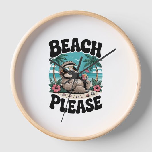 Roatan Honduras Sloth Summer Uhr (Vorderseite)