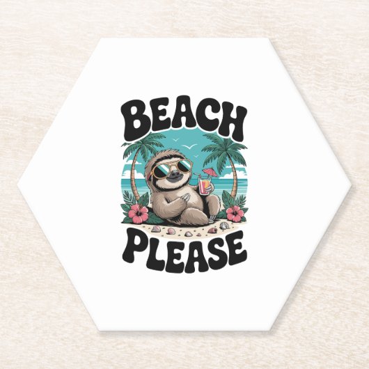 Roatan Honduras Sloth Summer Untersetzer (Vorderseite)