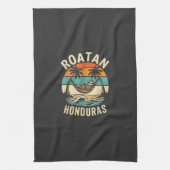 Roatan Honduras Sloth T-Shirt Geschirrtuch (Vertikal)