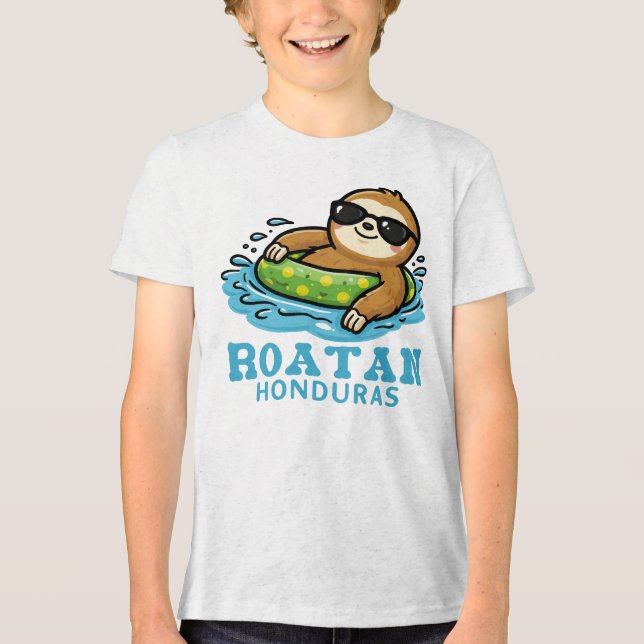 Roatan Honduras Tri-Blend Shirt (Vorderseite)