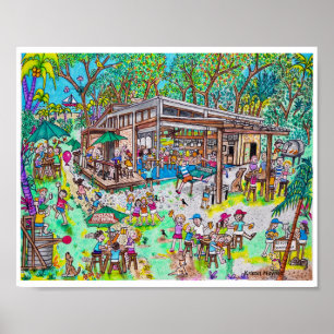 Roatan Island Brewing Company mit grenzüberschreit Poster