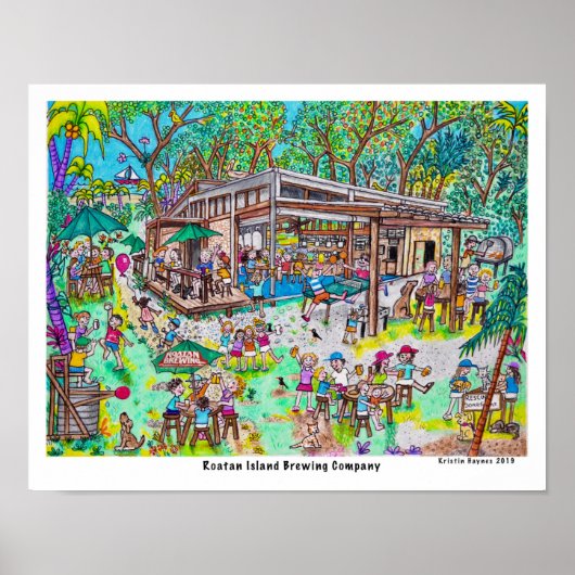 Roatan Island Brewing Company Poster (Vorne)