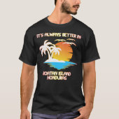 Roatan Island Caribbean Tropical Beach Honduras T-Shirt (Vorderseite)