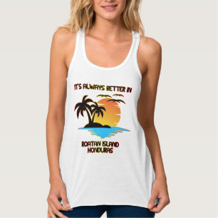 Roatan Island Caribbean Tropical Beach Honduras Tank Top