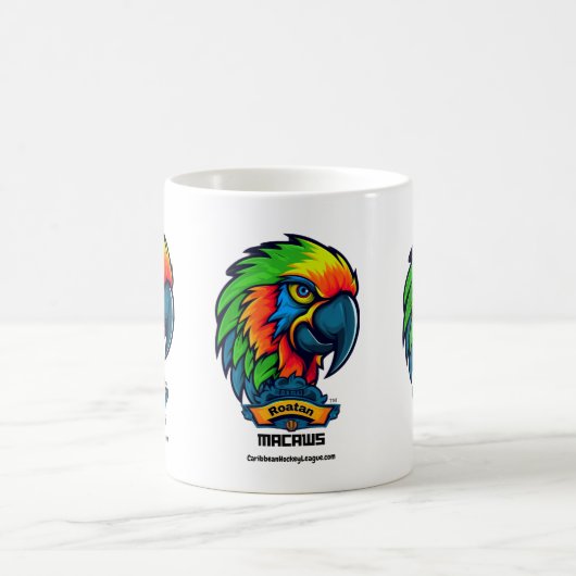Roatan Macaws - CaribbeanHockeyLeague.com Kaffeetasse (Mittel)