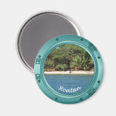 Roatan Porthole Magnet (Vorderseite/Rückseite)