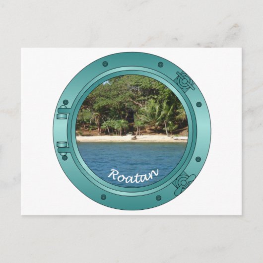 Roatan Porthole Postkarte (Vorderseite)