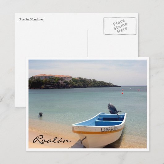 Roatán Postkarte (Vorne/Hinten)