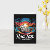 Roatan Sloth, Roatan Honduras Sloth, Roatan Karte (Gelbe Blume)