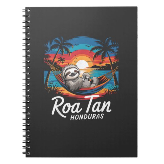 Roatan Sloth, Roatan Honduras Sloth, Roatan T-Shir Notizblock (Vorderseite)
