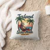 Roatan Sloth Vintage Island Relax Graphic 2 Kissen (Decke)