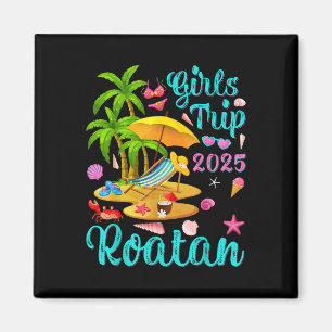 Roatan Strand Honduras Sommerurlaub Mädchen Reise Magnet