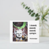 Rob Ford Crack Mayor "Ich aufrichtig" Postkarte (Stehend Vorderseite)