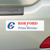Rob-Ford für Premierminister Autoaufkleber (Auf Auto)