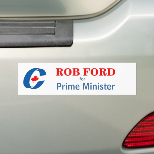 Rob-Ford für Premierminister Autoaufkleber (Auf Auto)