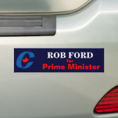 Rob-Ford für Premierminister Autoaufkleber (Auf Auto)
