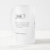 Rob GP-Kollektor-Schale Mattglas Bierglas (Vorderseite Links)