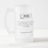 Rob GP-Kollektor-Schale Mattglas Bierglas (Links)