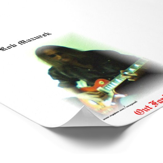 Rob Mazurek - Poster "Out for Blood" (Ecke)