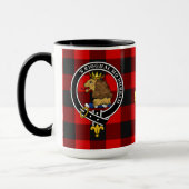Rob Roy MacGregor Clan Abzeichen & Tartan Tasse (Links)